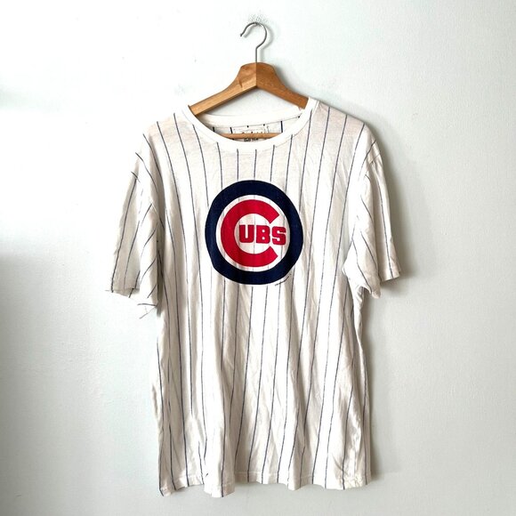 Red Jacket Chicago Cubs Striped T-Shirt Men's Size XL - Picture 1 of 8